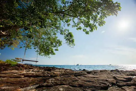 swing by the beach of Laem Tong on Phi Phi islands