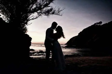 Beautiful sunset photo with stunning background at Mu Koh Lanta National Park.